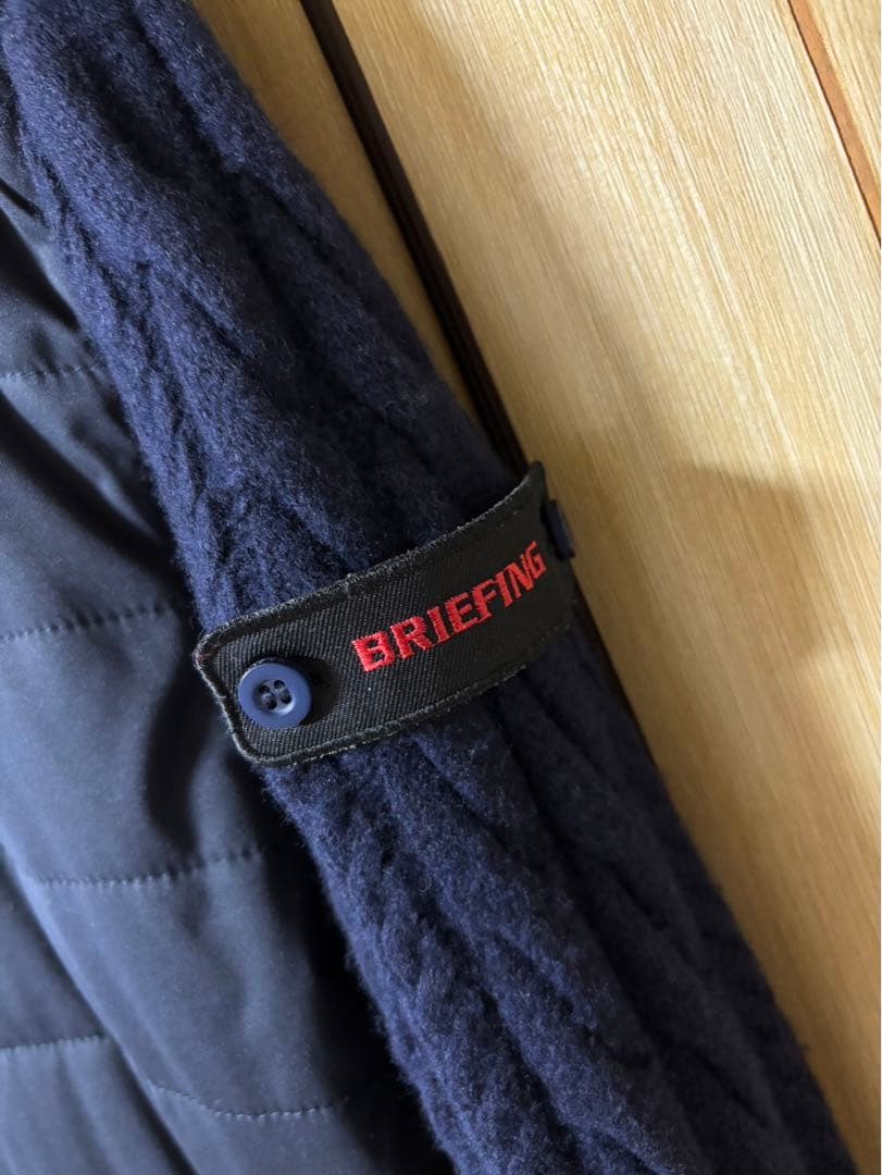 と*め様 BRIEFING ブリーフィング ウィンドブロックニット L ネイビー