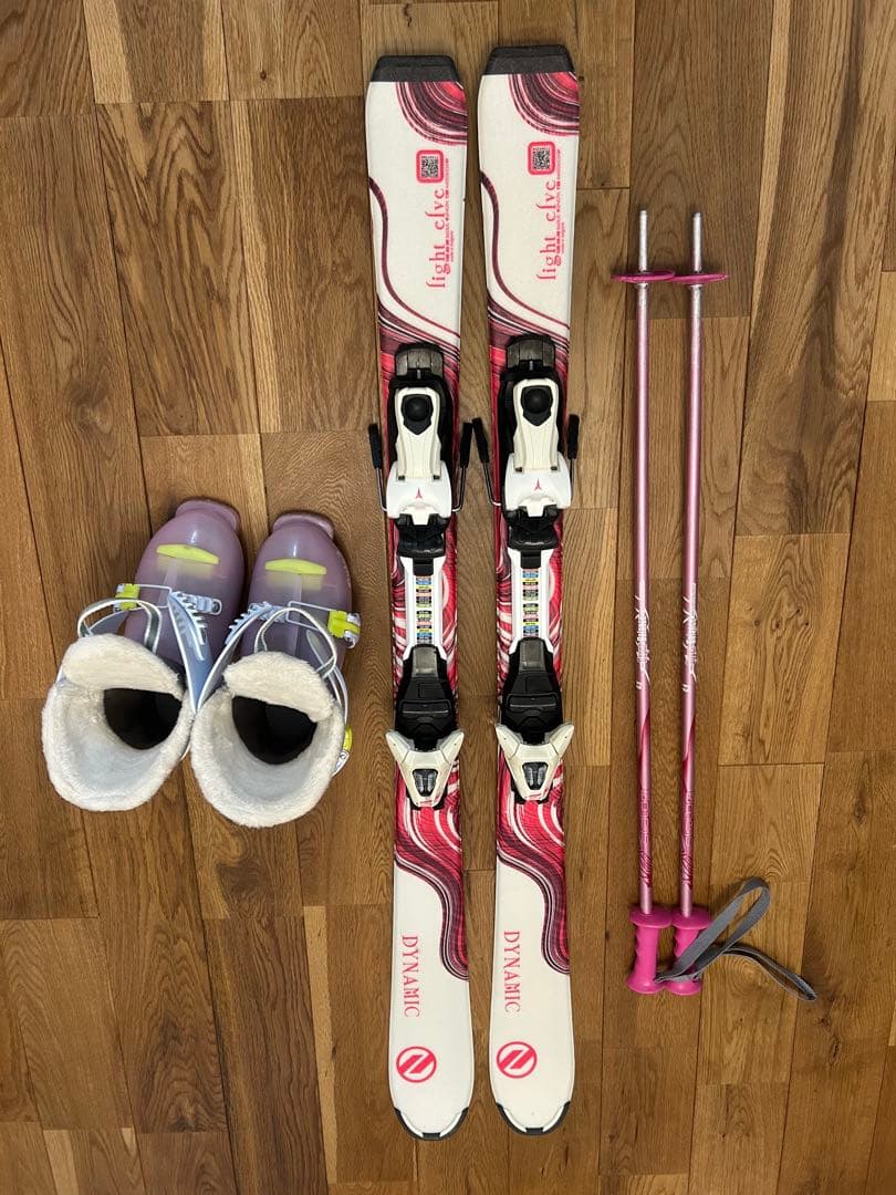 スキーセット　スキー板120㎝　スキーブーツ22㎝　ジュニア用　子供用