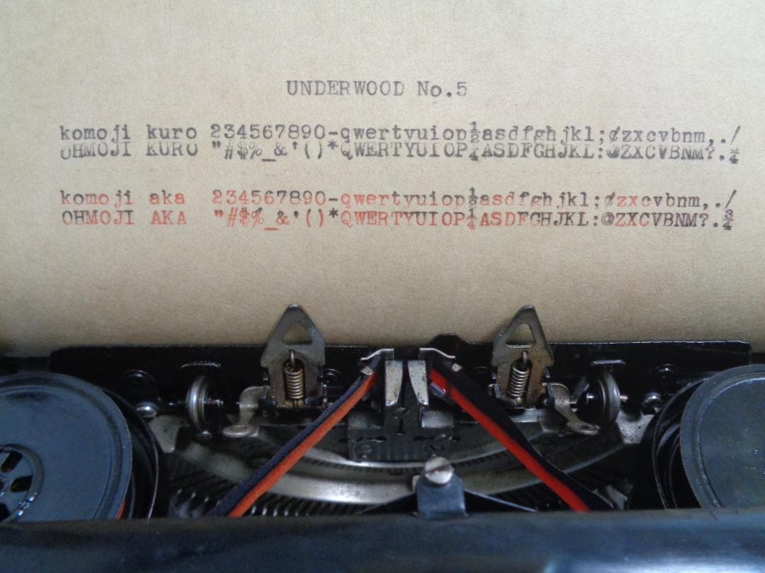 実働品　UNDERWOOD No.5 シカゴタイプライター　1930年製