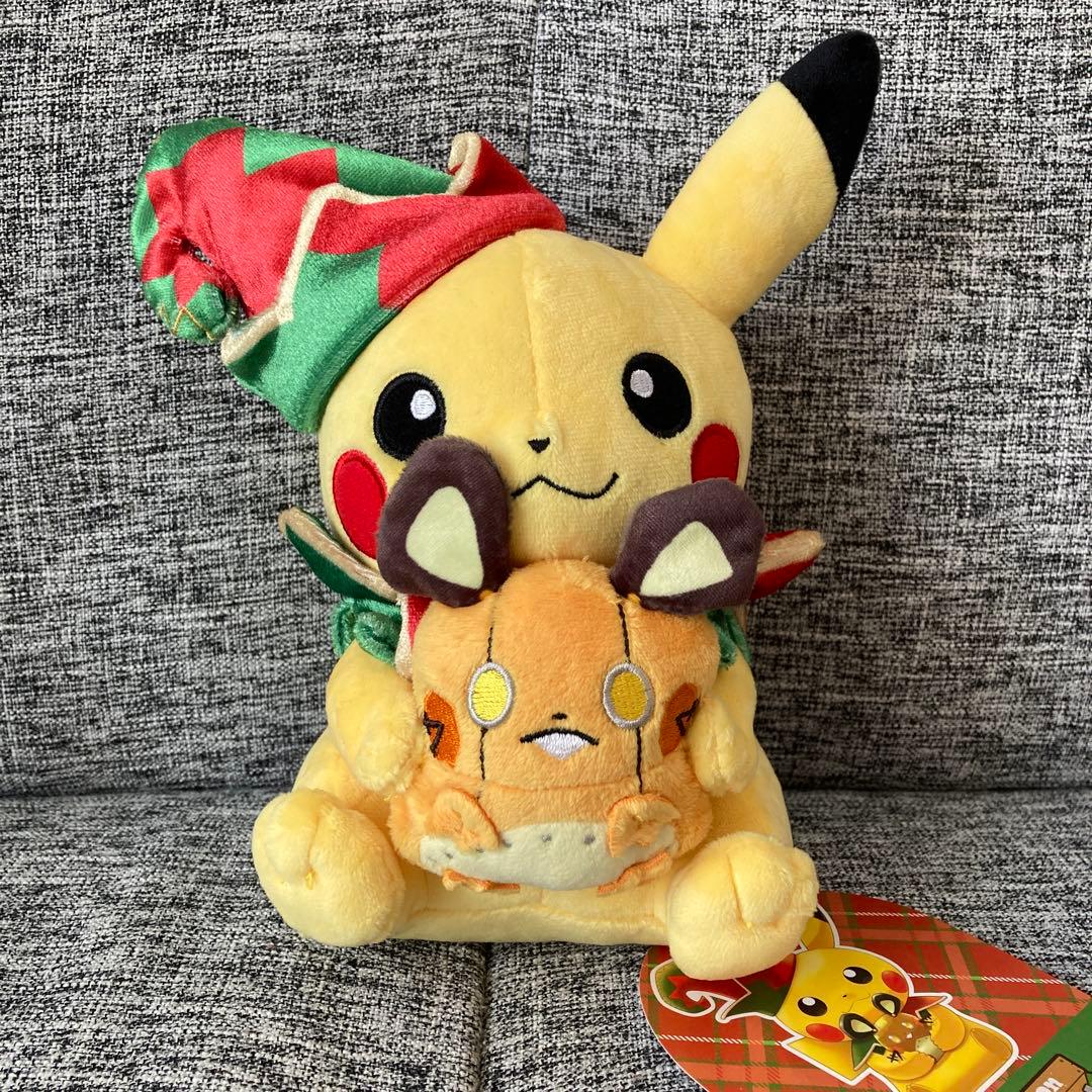ピカチュウ&デデンネ クリスマスぬいぐるみ