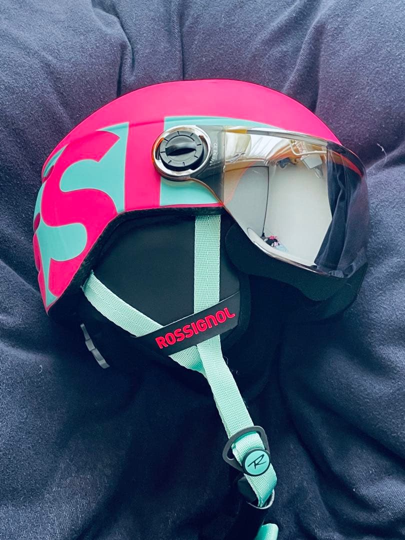 ROSSIGNOL スキー ヘルメット ピンク/青