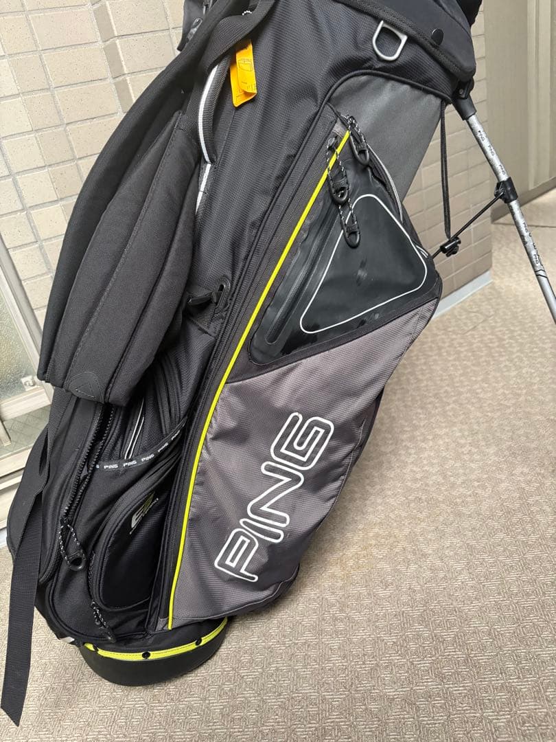 PING キャディバッグ ブラック/ライム