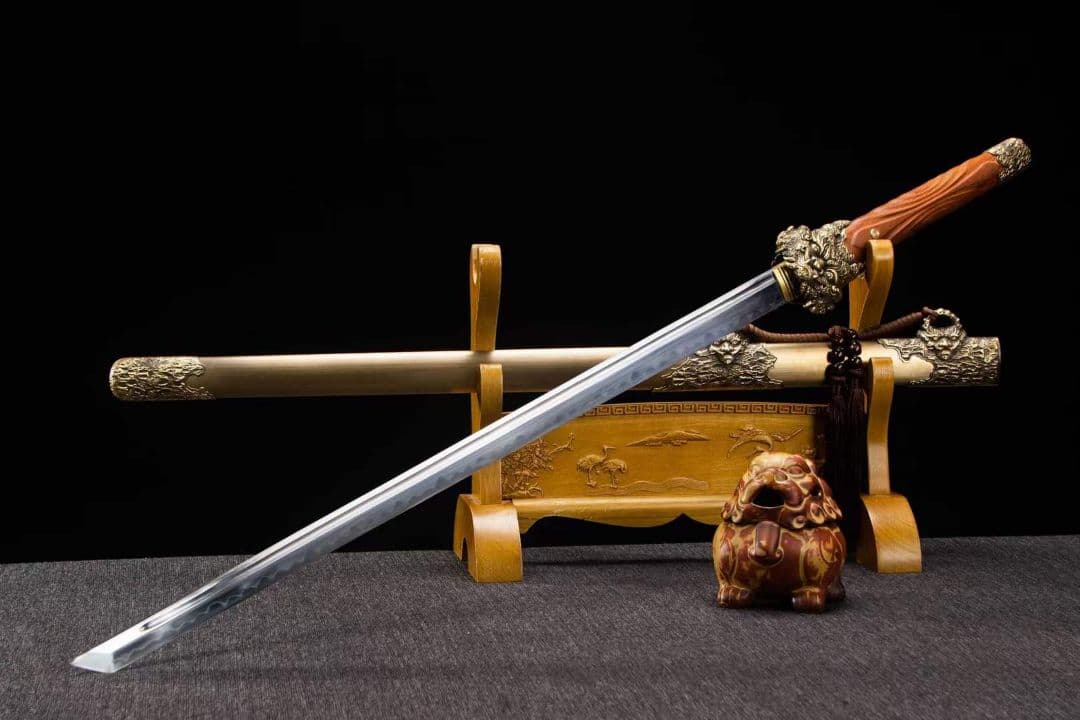 帝食唐刀-高炭素鋼焼刃 古兵器 武具　刀装具　日本刀　模造刀 居合刀