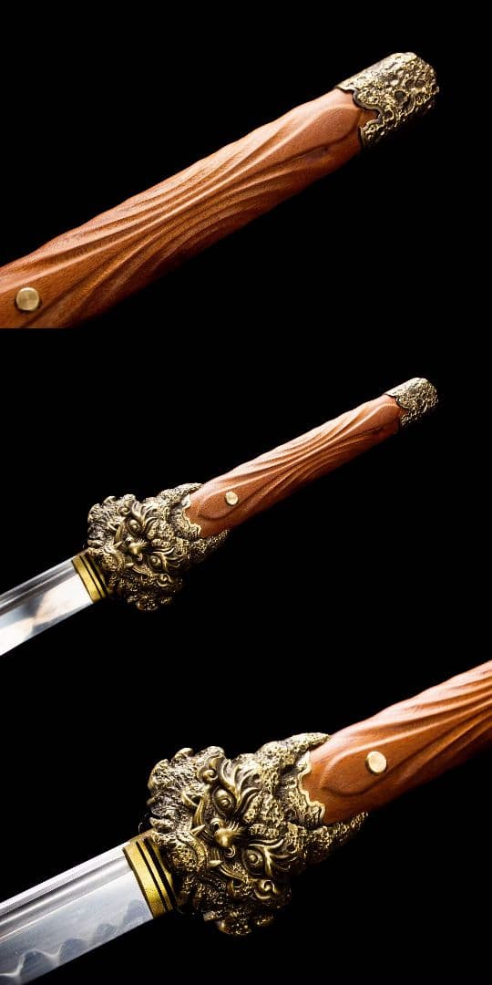 帝食唐刀-高炭素鋼焼刃 古兵器 武具　刀装具　日本刀　模造刀 居合刀