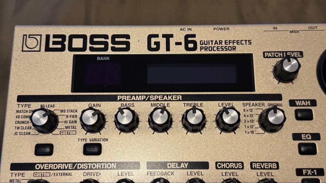 BOSS GT-6 ギターエフェクトプロセッサー