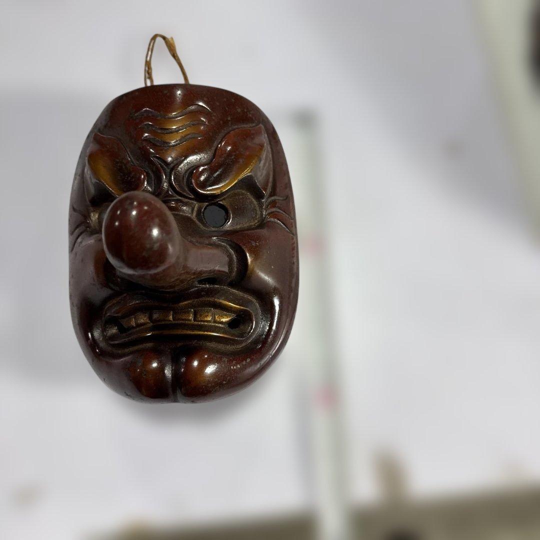 天狗 お面 鉄製 天狗面 縁起物 魔除 てんぐ