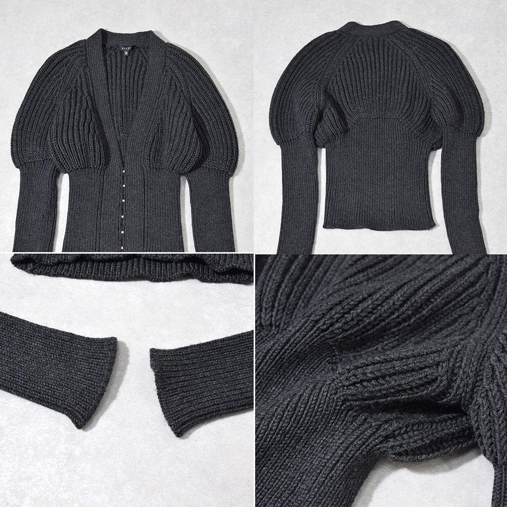 00s トムフォード期 グッチ GUCCI コンシャス ニットカーディガン 短丈