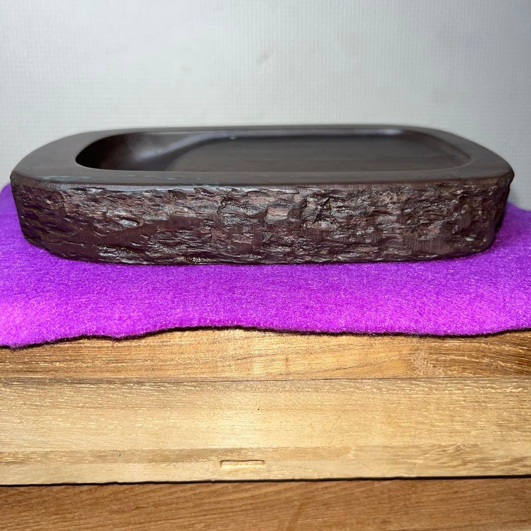 ⭕️赤間紫金硯　新品美品　希少　170cm 自然硯　伝統工藝士　下井昭竜山