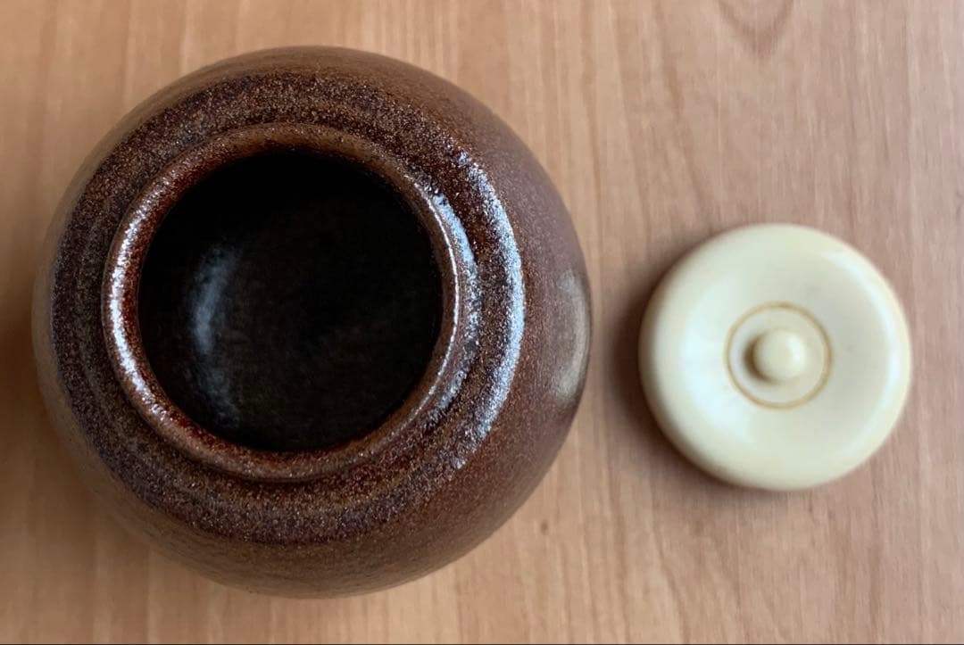 【新品】中興名物　富士山肩衛茶入　 　　小葵間道　笹田有祥作