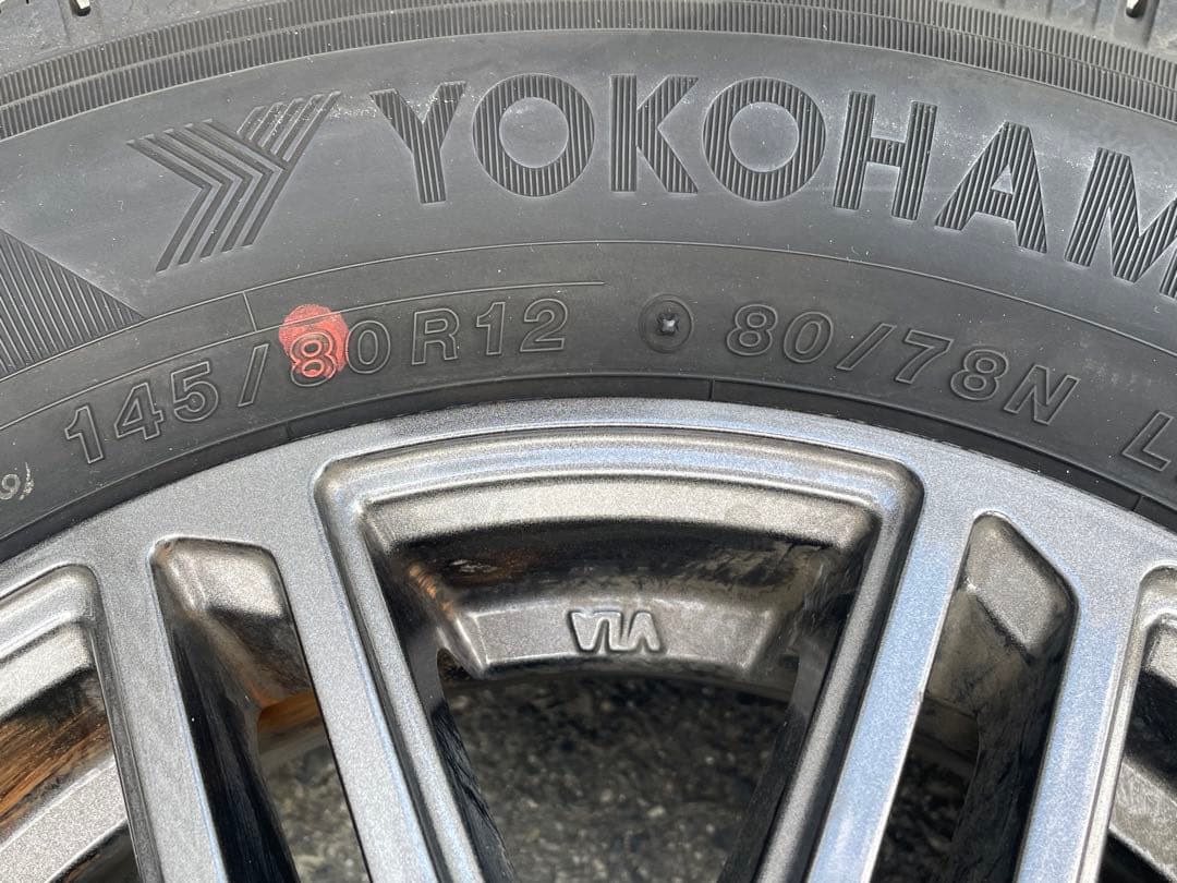 ☆スタッドレスタイヤ　145/80R12 2022年製　4本セット☆