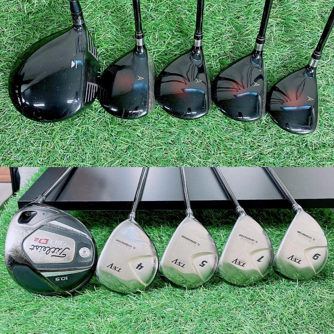 メンズゴルフ 初心者応援フルセット タイトリスト入り14本 N2577