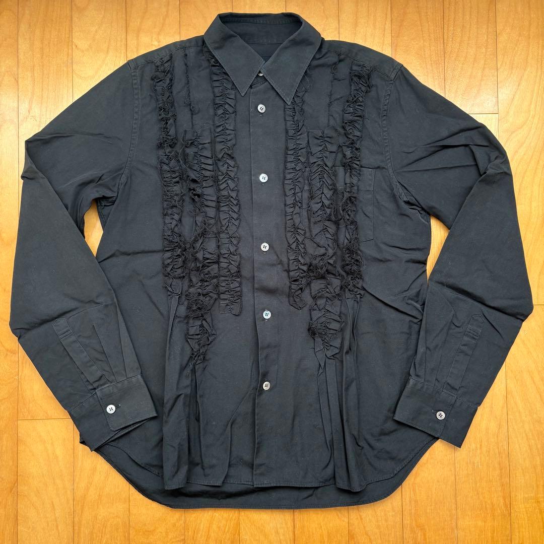 Tricot comme des garcons フリルシャツ　ブラック　M