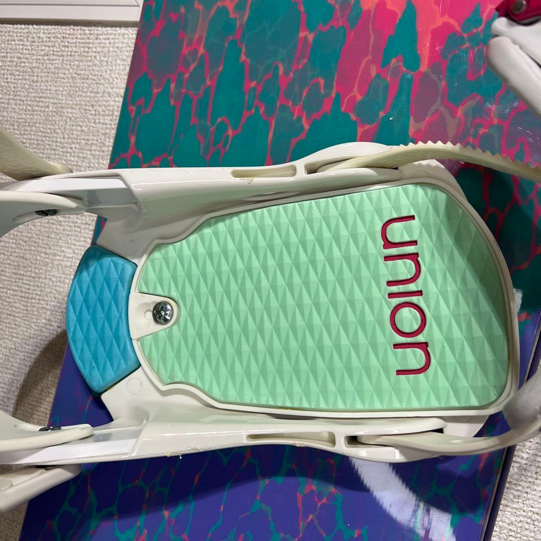 BURTON FEATHER 140cm UNION ROSA バインディング