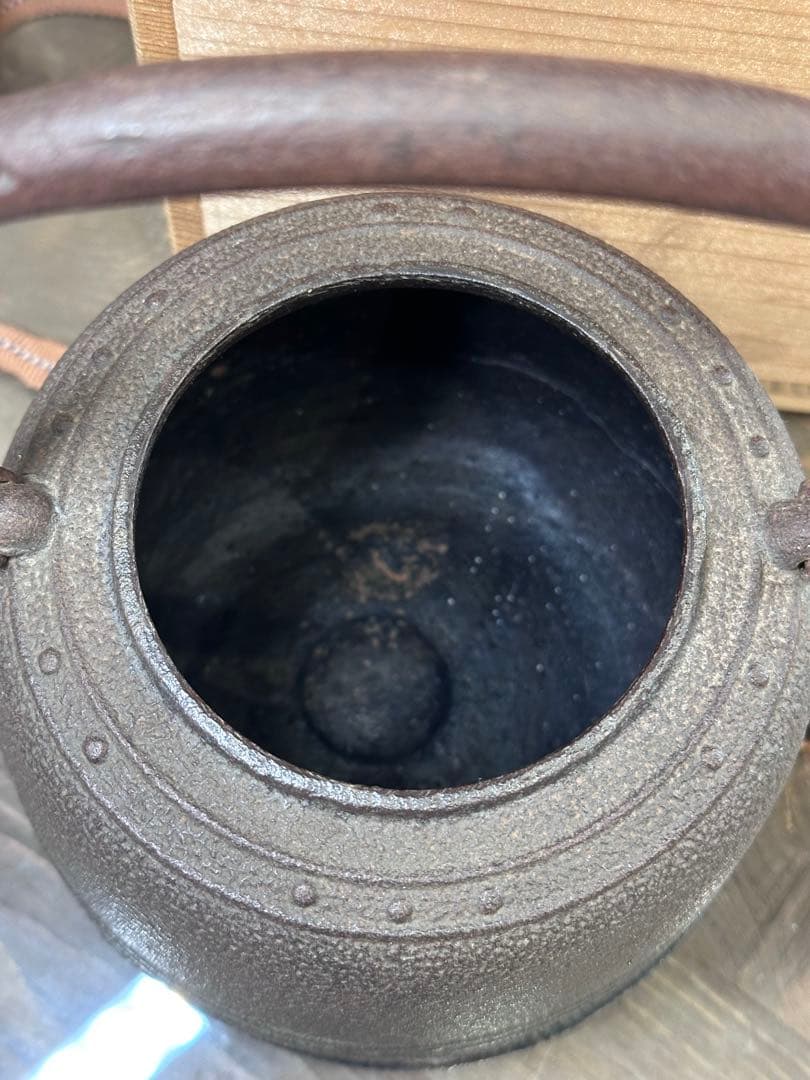 煎茶道具　正寿堂造 萬代屋　鉄瓶　鐵瓶　鉄釜　木箱あり