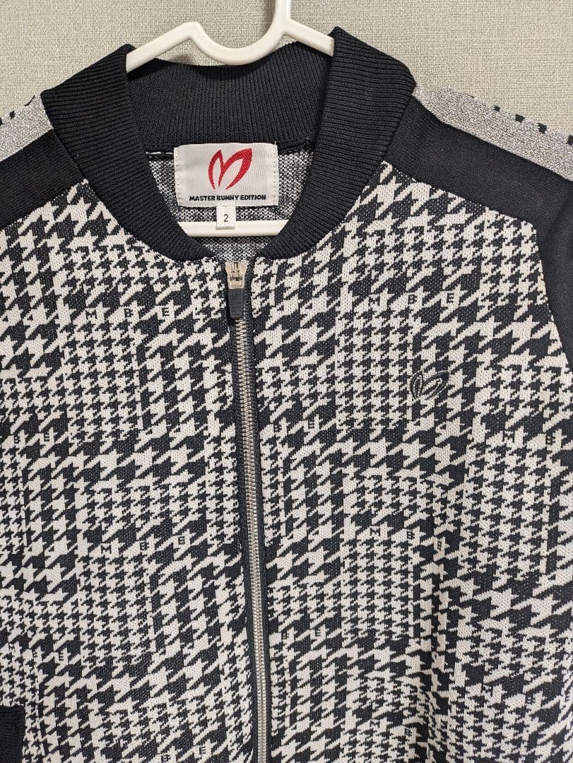 【美品】MASTER BUNNY EDITION 千鳥柄　ニット　ジャケット