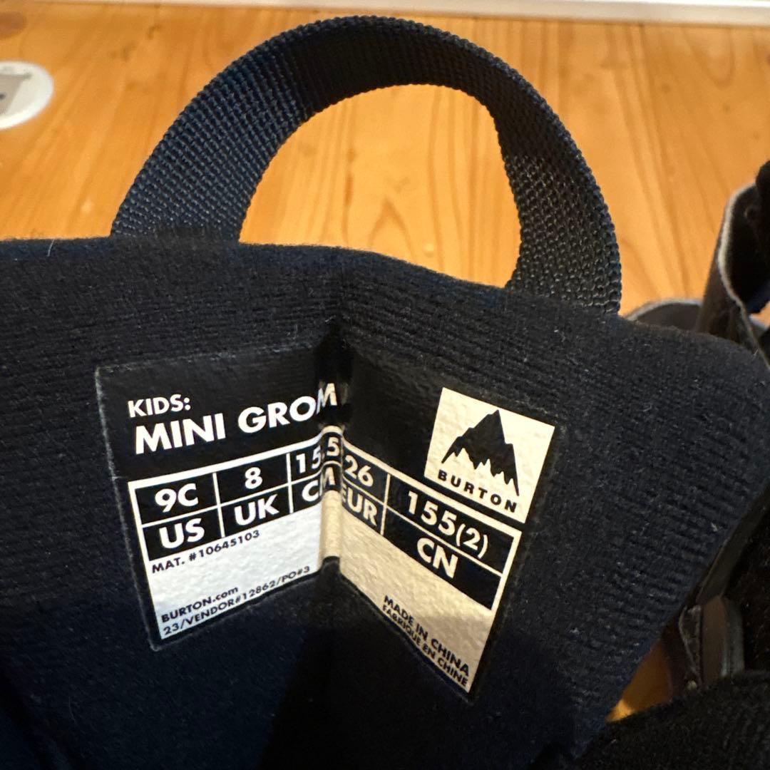 バートンキッズスノーボードブーツminigrom9C15.5cmブラック