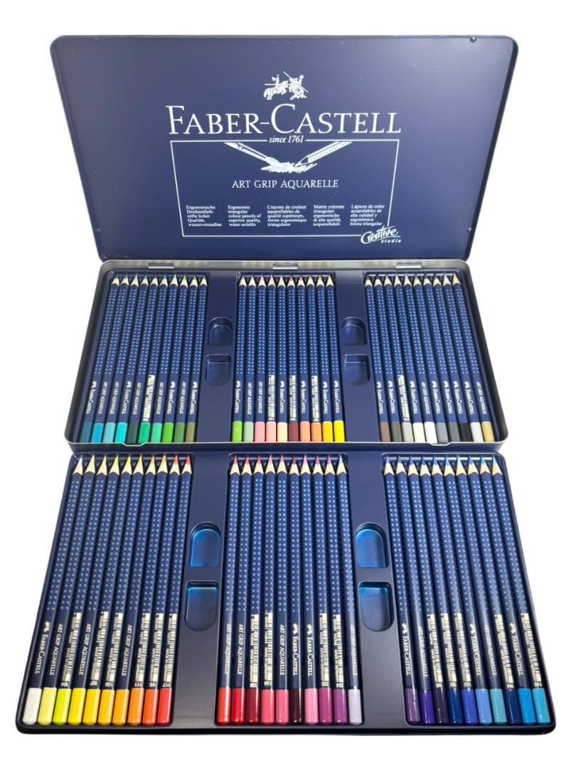 【未使用】ファーバーカステル　アートグリップ 水彩 色鉛筆 60色セット