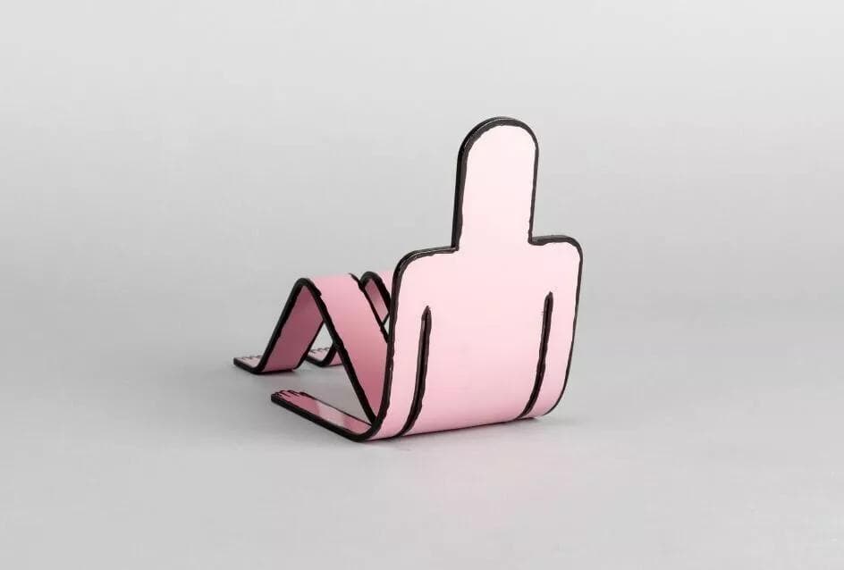 Jean Jullien ブックエンド ピンク Billy stand book