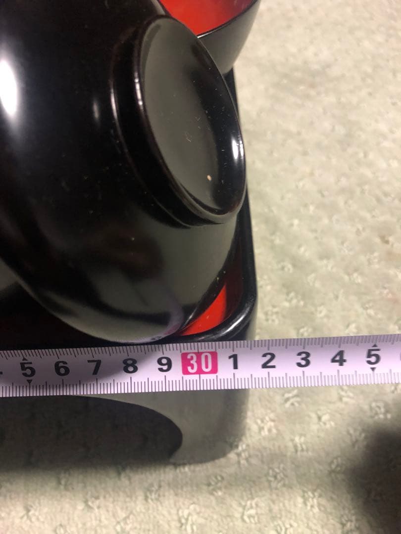 お膳　お椀　5膳　おひつ　しゃもじ　お盆　セット　木製収納箱付き　骨董品