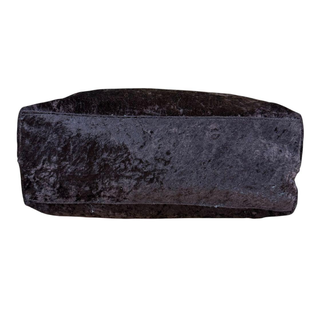 【美品/A4対応】GIVENCHY 4Gロゴ ベロア ハンドバック ブラウン