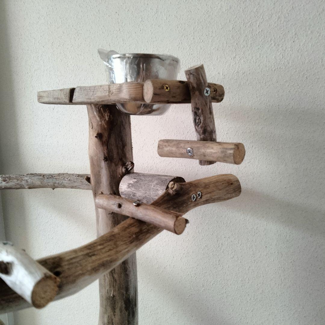 バードアスレチックジム大型 ㊺ 天然木 自然木 流木 インコ おもちゃ