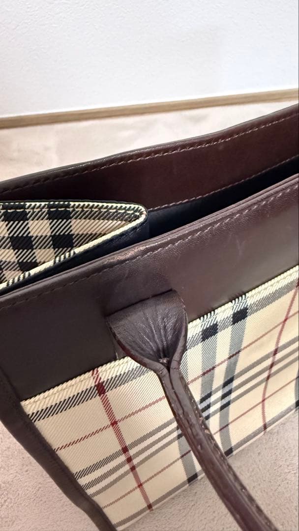 Burberry チェック柄 ハンドバッグ 中型