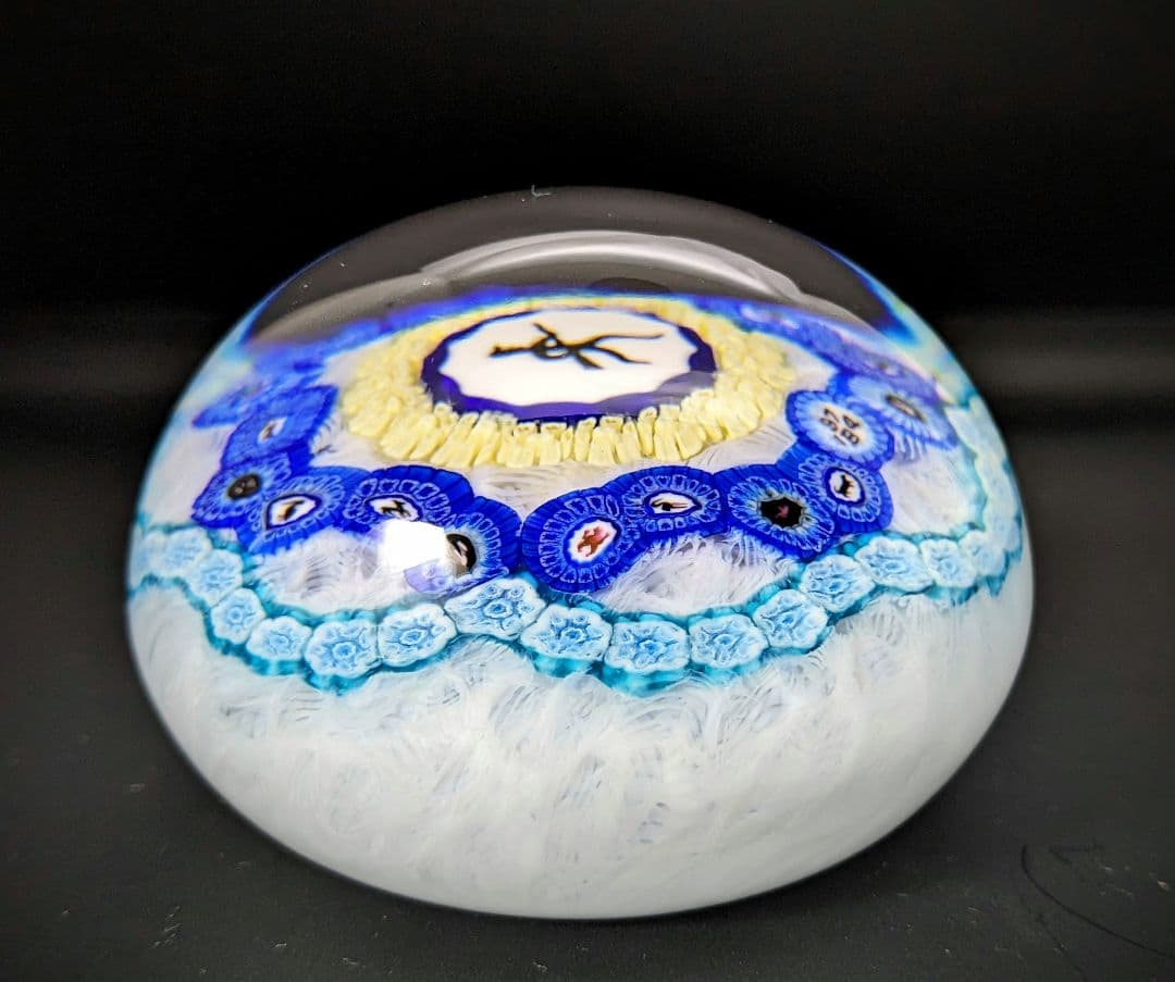 Baccarat 1974年 ミルフィオリ 千の花 ペーパーウェイト