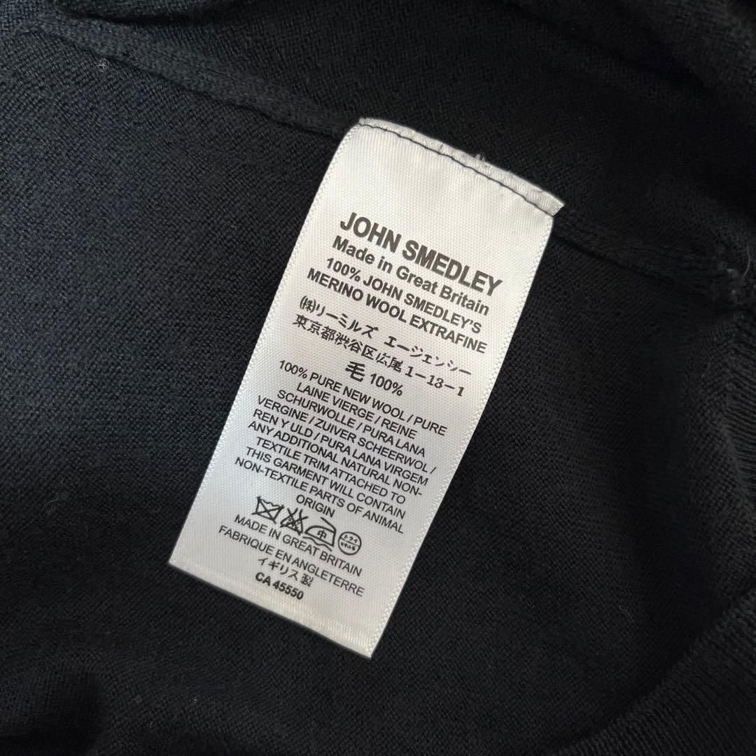 【未使用級】JOHN SMEDLEY ハイゲージ タートルネック セーター L