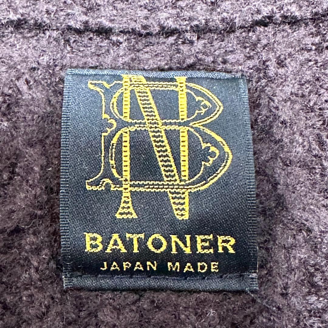 【Wジップ✨】BATONER ドライバーズニット 2サイズ モックネック ウール