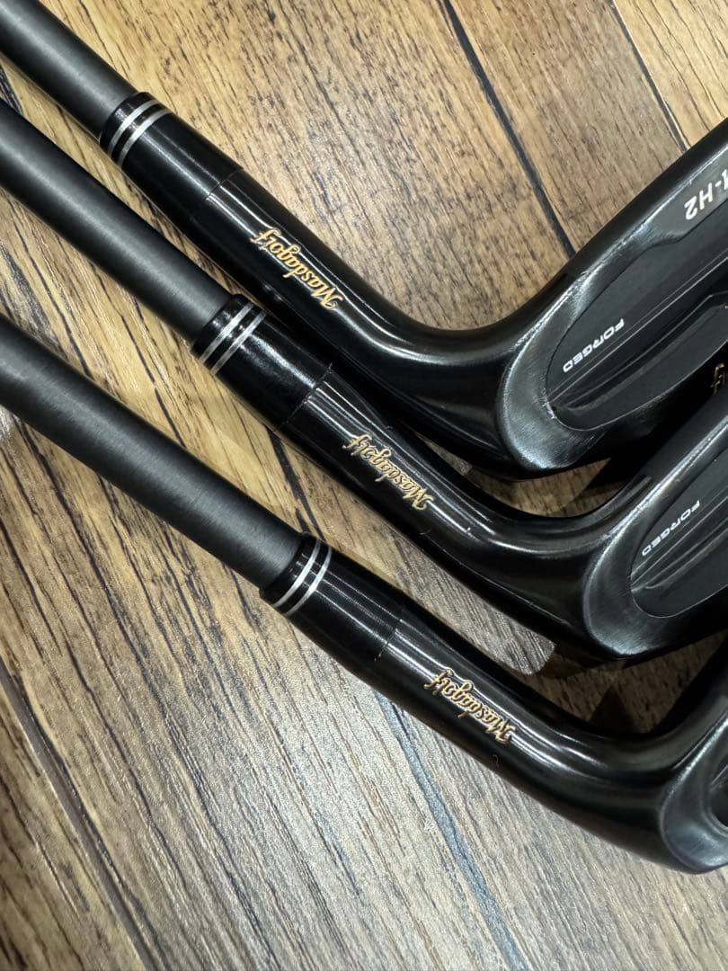 マスダゴルフ JM-H2 PVDブラック #8-P スチールファイバー i95
