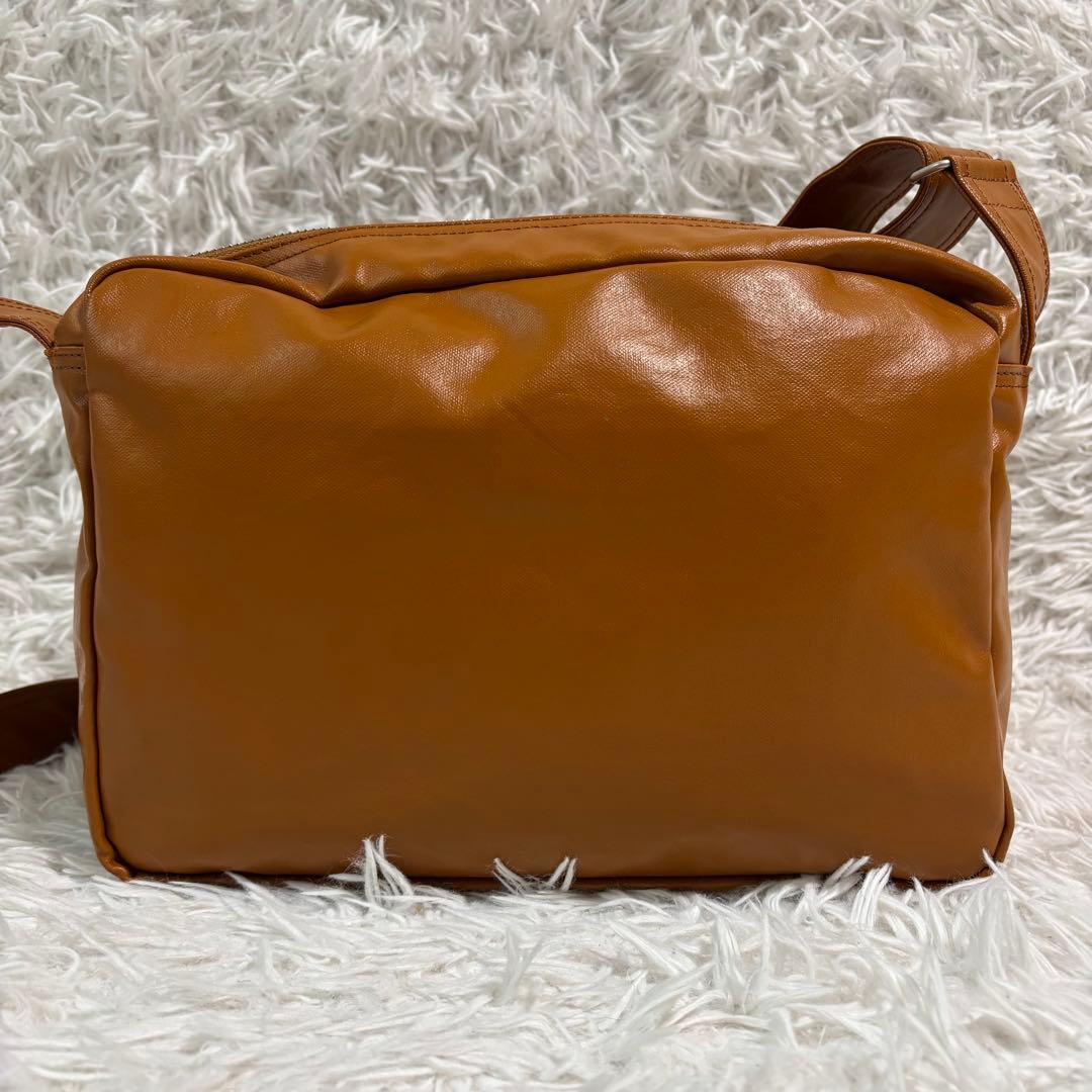 ポーター ショルダーバッグ フリースタイル 2層 大容量 カメラバッグ キャメル