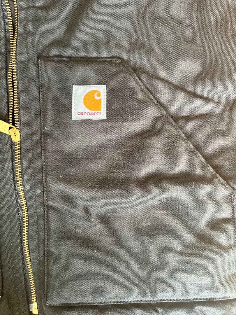 【美品】Carhartt V01 ダックベスト 黒 S メキシコ製