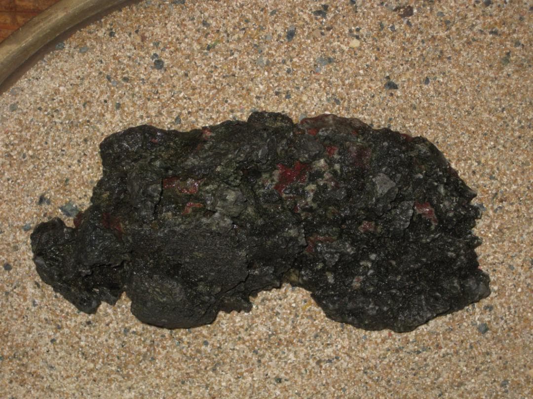 稲*曽様 水石　産地不詳　11cm x 23 x 11cm