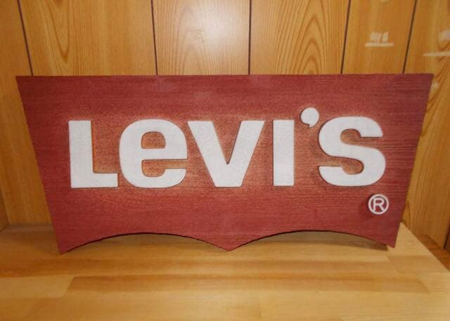 リーバイス・木製看板・店頭用非売品リーバイス木製看板