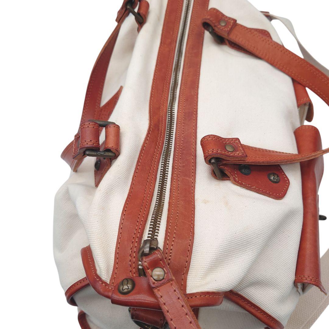 CAMPOMAGGI　カンポマッジ　キャンバス　レザーショルダー　バッグ　大容量