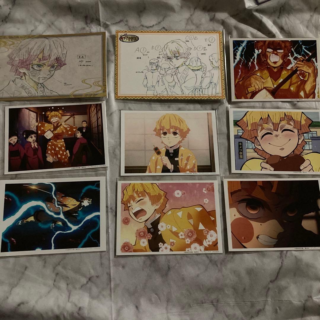 鬼滅の刃 立志編 遊郭編 キメツ学園 ポストカード 場面写ブロマイド 我妻善逸