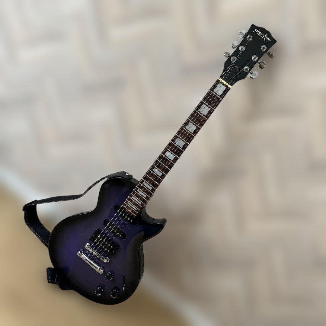 【Grass Roots エレキギター HSS仕様 パープルバースト】