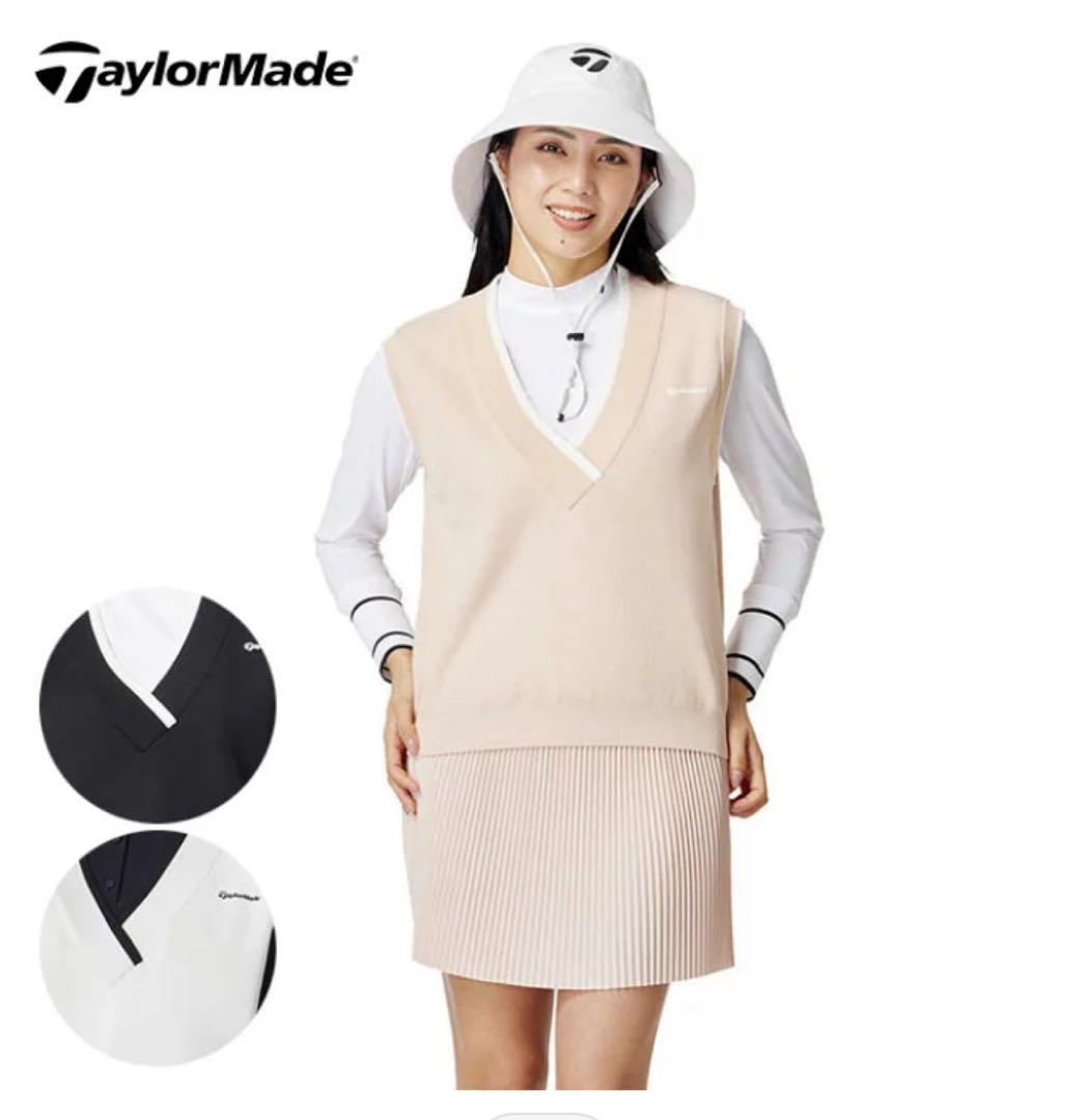 TaylorMade レディース Vネックベスト Sサイズ ライトピンク