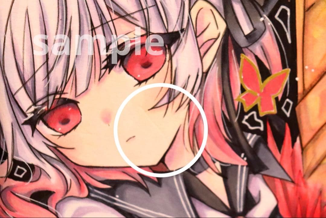 d*2様 まのさば 桜庭エマ 二階堂ヒロ 魔法少女ノ魔女裁判 手描きアナログイラ