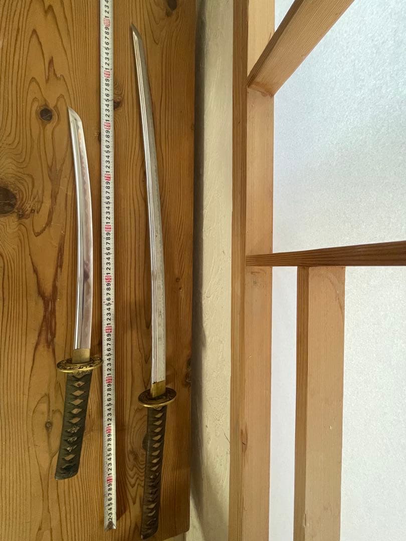 模造刀のセット約100cmと 約66cmのセット