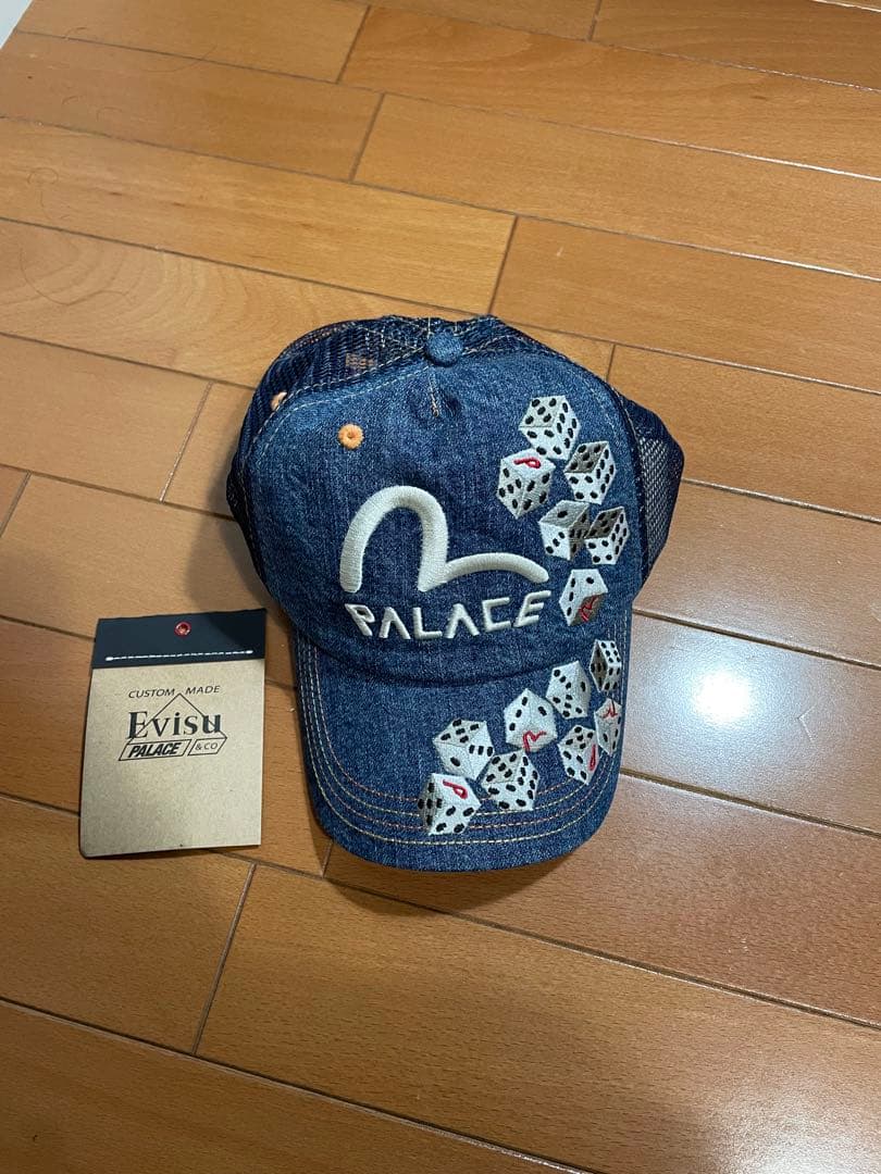 帽子 palace evisu trucker mesh cap