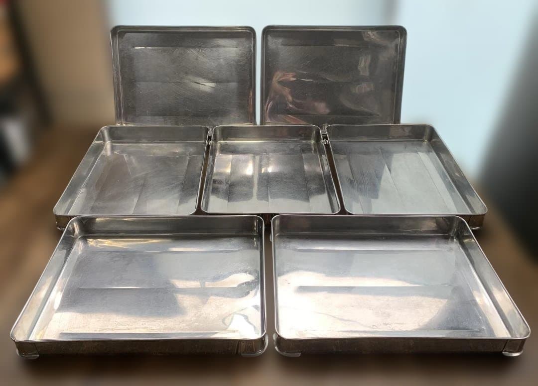 ステンレス システムバット 大50 餃子バット 蓋付き 7点セット 業務用