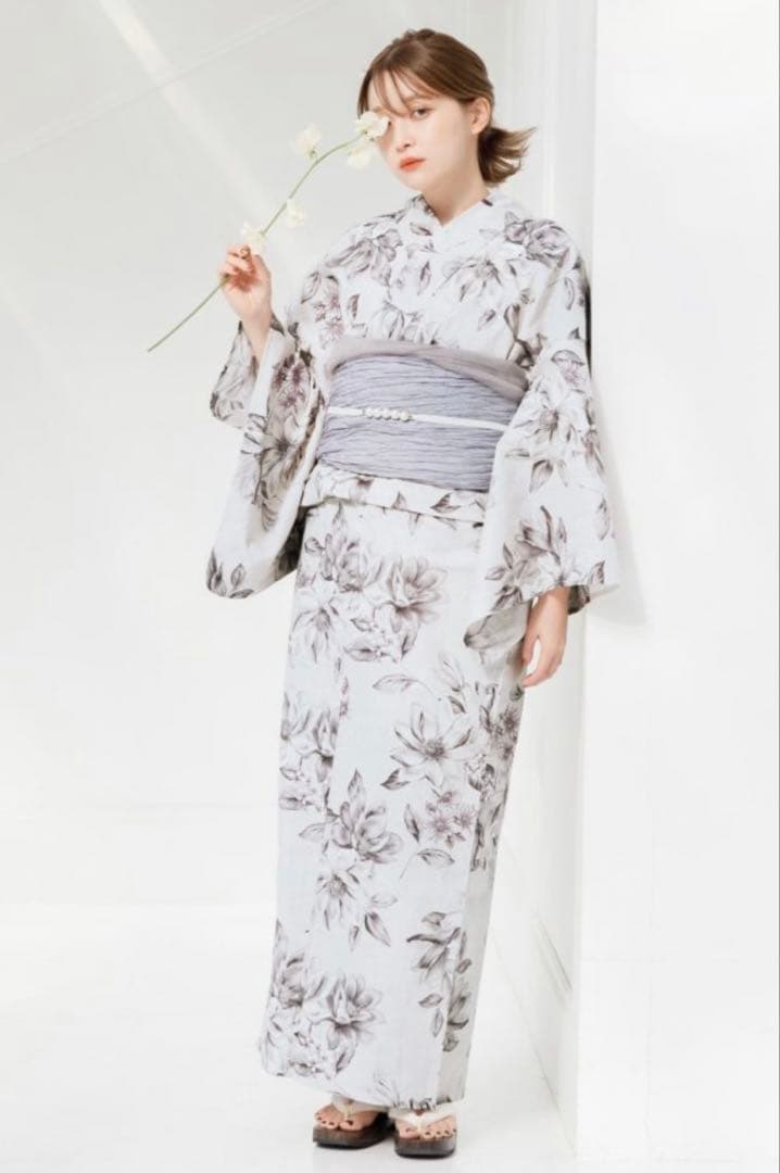 【新品未使用】浴衣5点セット Dita ブルーグレー