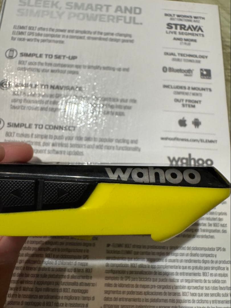 Wahoo ELEMNT BOLT サイクルコンピューター　WFCC3