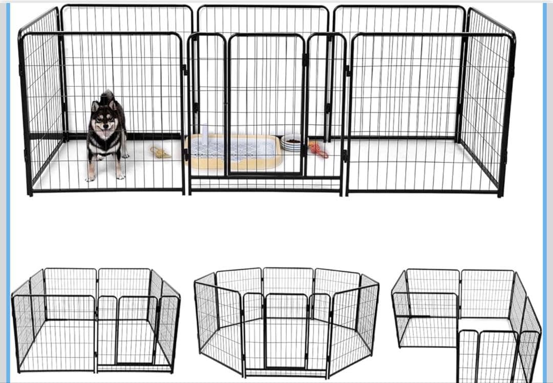 大型犬 サークル スチール製 ペットサークル