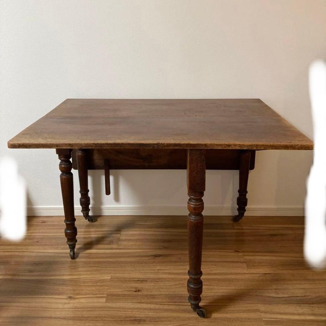 ゲートレッグテーブル　アンティーク　バタフライテーブル