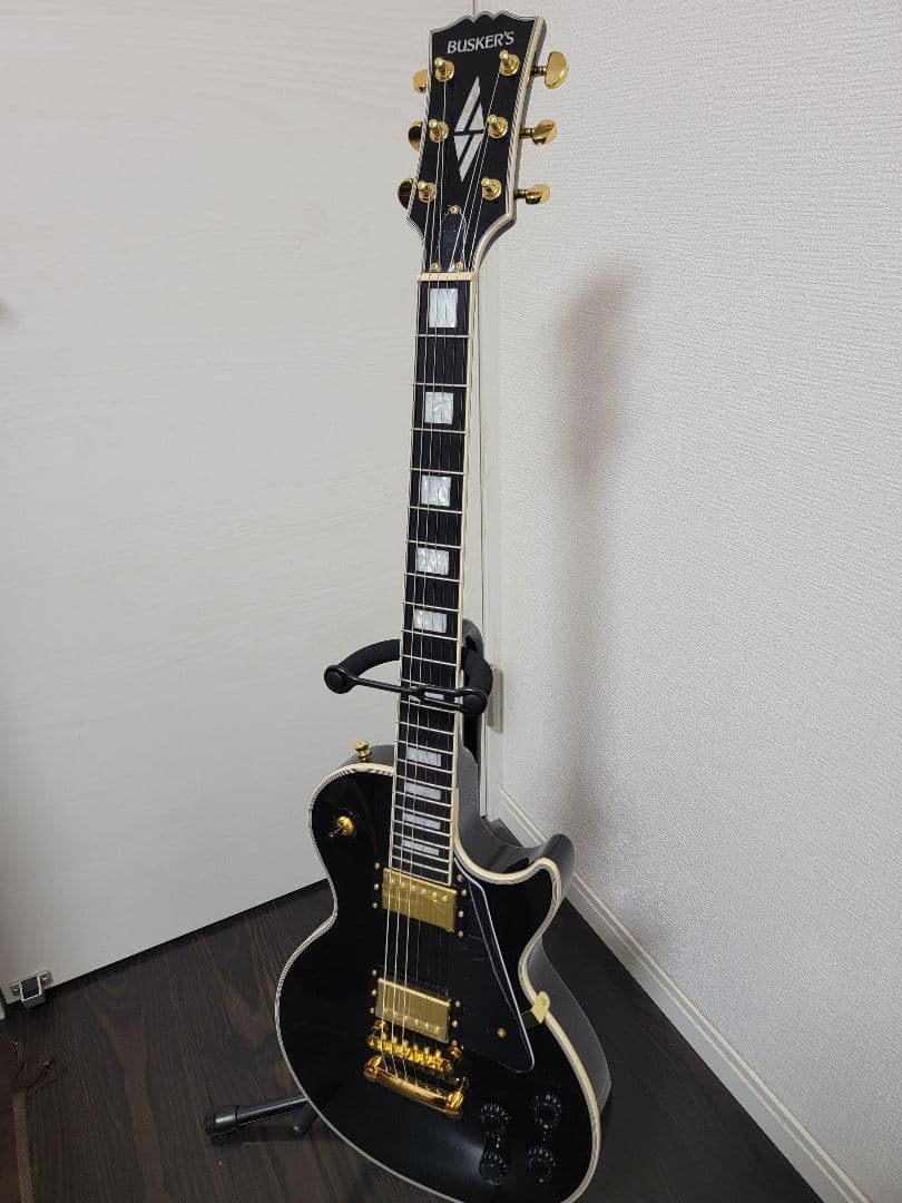 BUSKER'S エレキギター ブラック ほぼ未使用 保証書付 アンプセット可