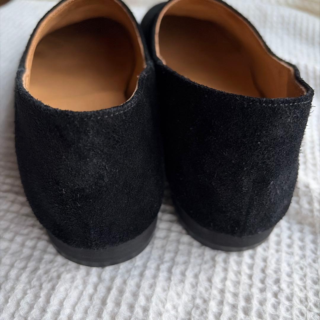 靴 que shoes Vibram plain / black velour