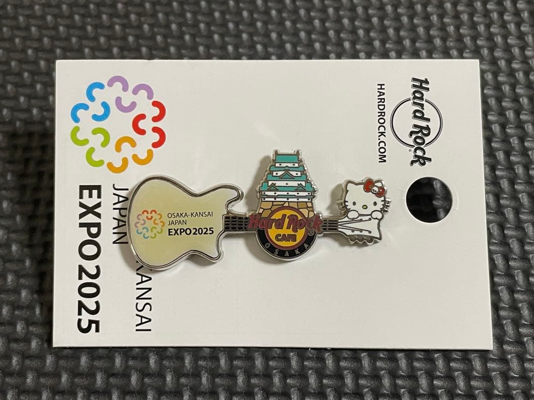 EXPO 2025 ピンバッジ　大阪・関西万博　ハードロックカフェ　招致　キティ
