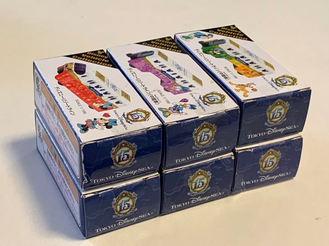 ディズニートミカ　シー15周年記念　リゾートトライン 6個セット　2016